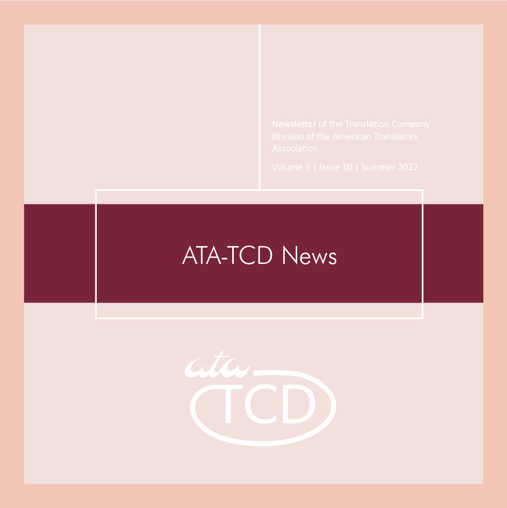 Cover of the ATA-TCD News Newsletter - Issue 10